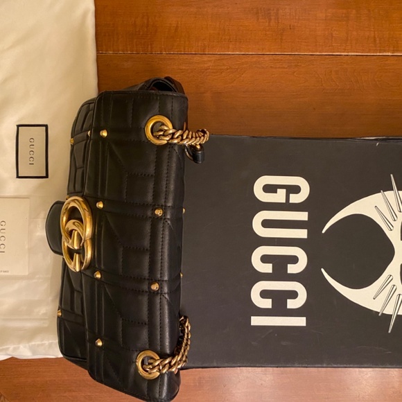 Gucci marmont studded flap bag - Picture 15 of 16